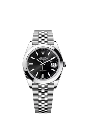 Rolex Datejust 41 Black Index Dial Jubilee Bracelet