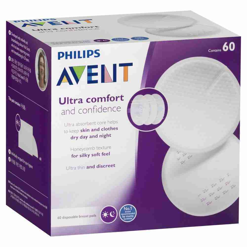 Philips Avent Ultra Comfort Disposable Breast Pads 60 Pack - Image 2