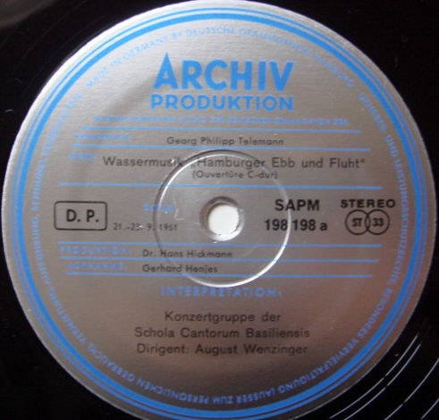 ★1st Press★ Archiv / WENZINGER, - Telemann Overture in ...