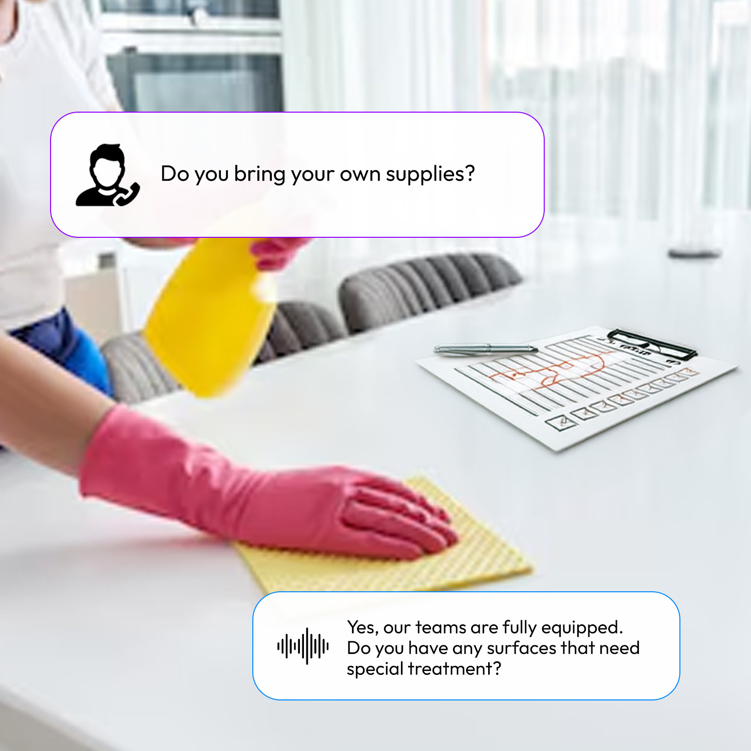 AI Answering Service for Cleaning Companies Questions