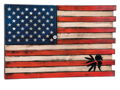 Wooden Concealment Flag with NWTF Logo