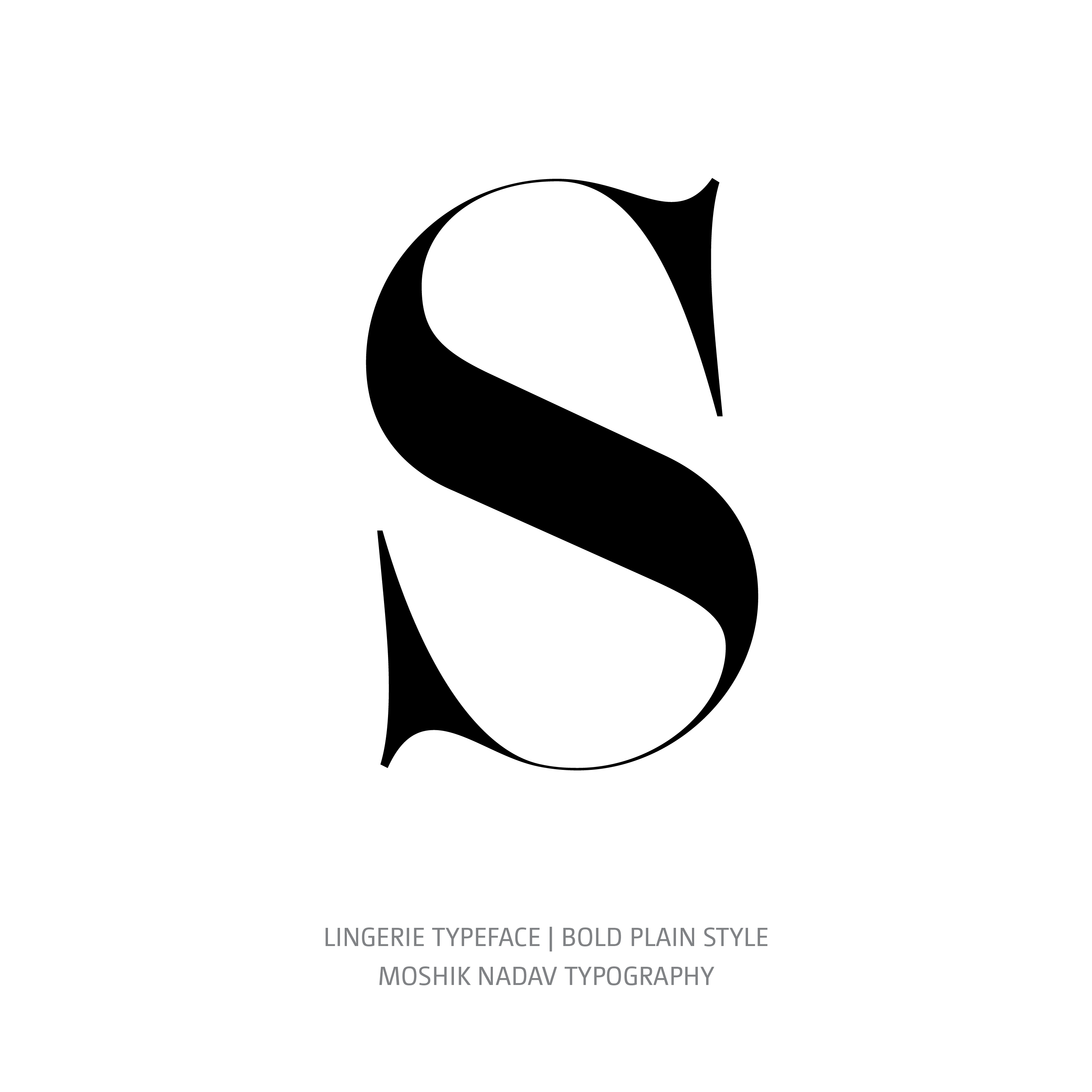 Lingerie Typeface Bold Plain S