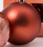 Brown Matte Shatterproof 80mm Bauble