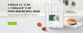 3 Rolls 11" x 20' + 3 Rolls 8" x 20' Food Sealer Roll Bags Safe for storing all types of food with BPA-Free