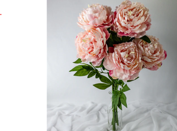 Pink Peony Large Bloom - Realistic Artificial Flowers