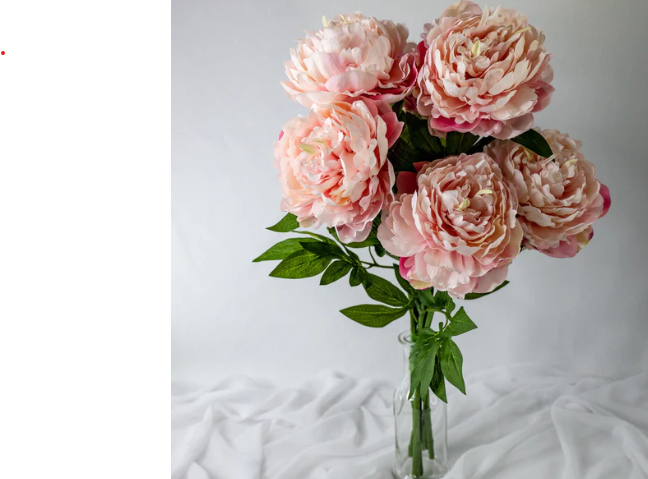 Pink Peony Large Bloom - Realistic Artificial Flowers