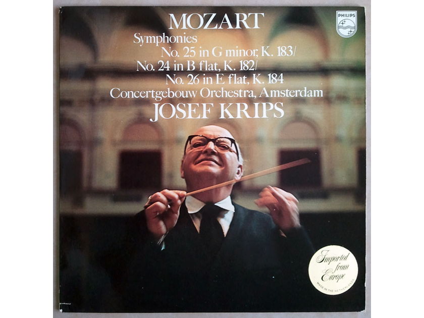 Philips/Josef Krips/Mozart - Symphonies Nos. 24, 25, 26 / NM