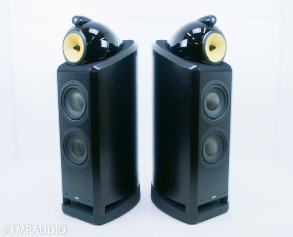 B&W Nautilus 802 Floorstanding Speakers Black Ash Pair ...