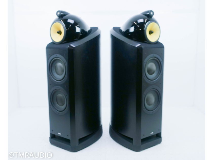 B&W Nautilus 802 Floorstanding Speakers Black Ash Pair (13865)