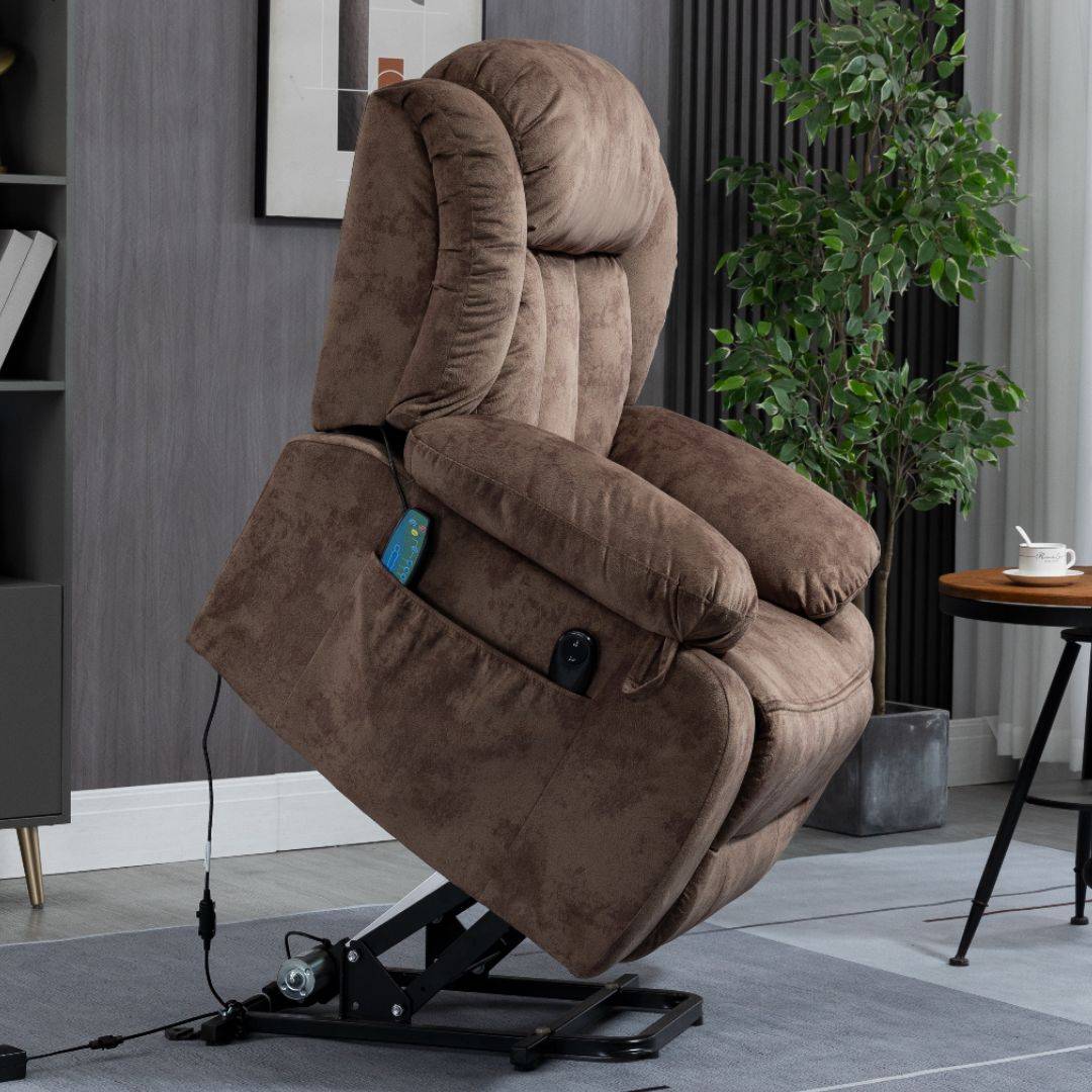 Edward Creation A lift chair with inclining features to help you achieve maximum comfort. A heavy duty lift chair.