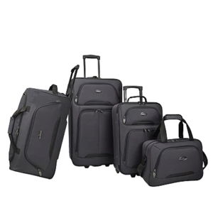 US Traveler Vineyard 4-Piece Softside Wheeled Luggage Set