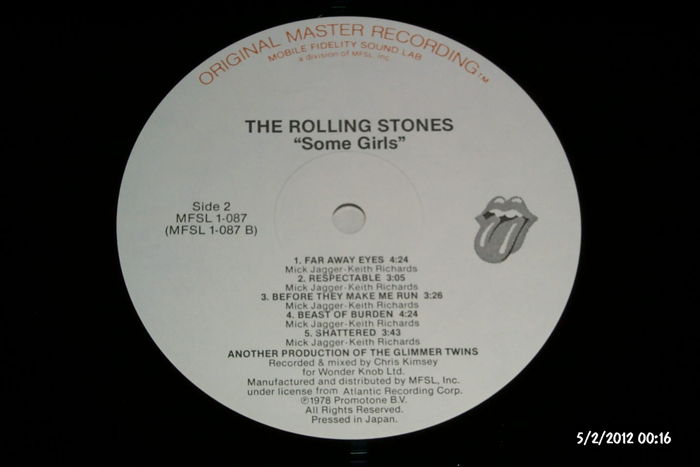 Rolling Stones - Some Girls Mobile Fidelity Vinyl mfsl ...