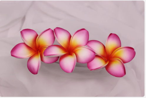 Tropical Sunset Frangipani Real Touch (6 Pack) - Realistic Artificial Flowers - Image 4