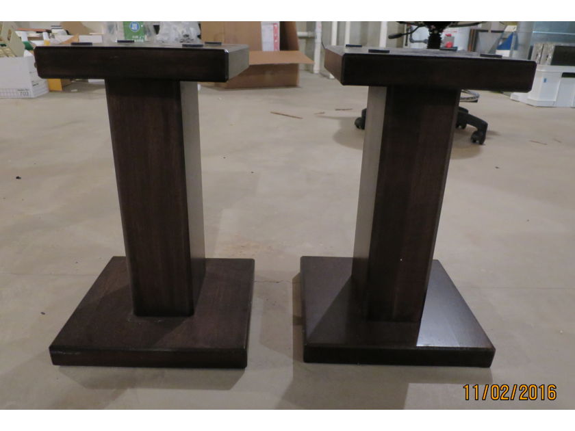 TimberNation speaker stands solid maple