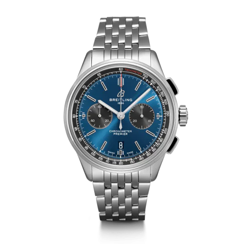 Premier B01 Chronograph 42 Stainless Steel / Blue / Bracelet