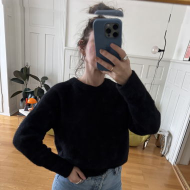 Samsoe samsoe alpaca sweater in black
