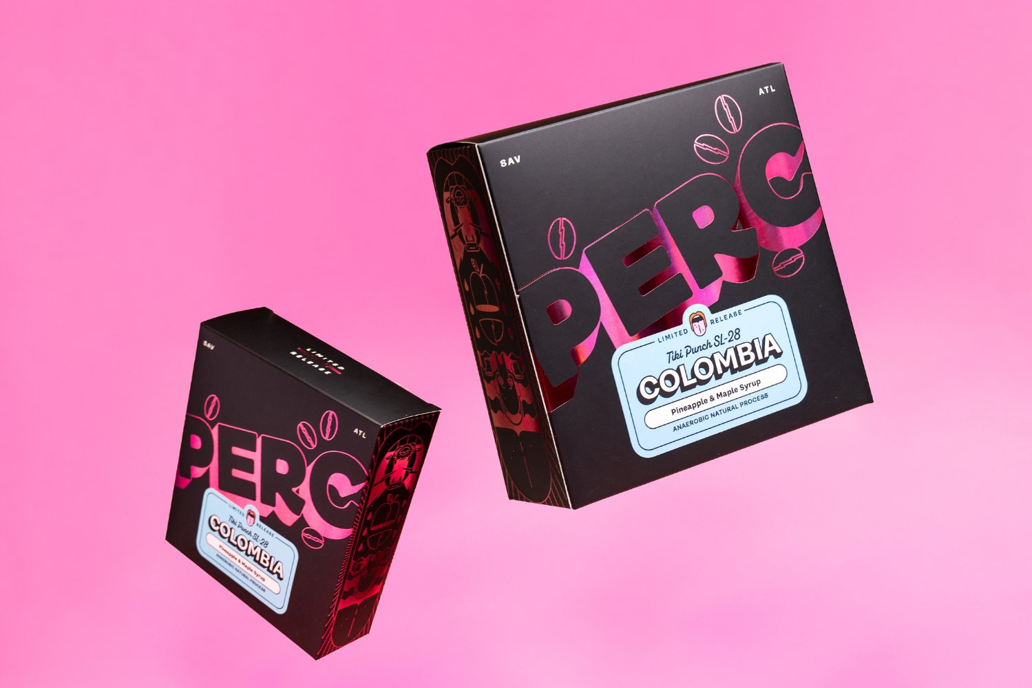 PERC’s Shiny Limited Packaging Captures That Zingy Third Cup of Coffee Feeling