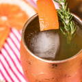 elderflower syrup cocktail in cocktail mug