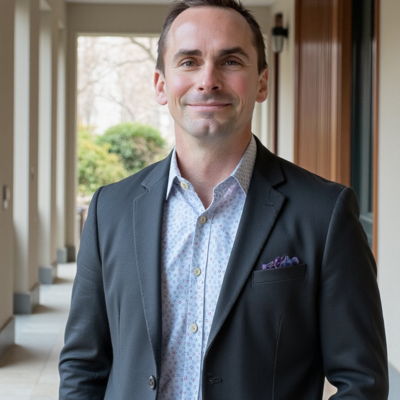 Photo generated by Secta Labs in style of Executive Hallway Portraits