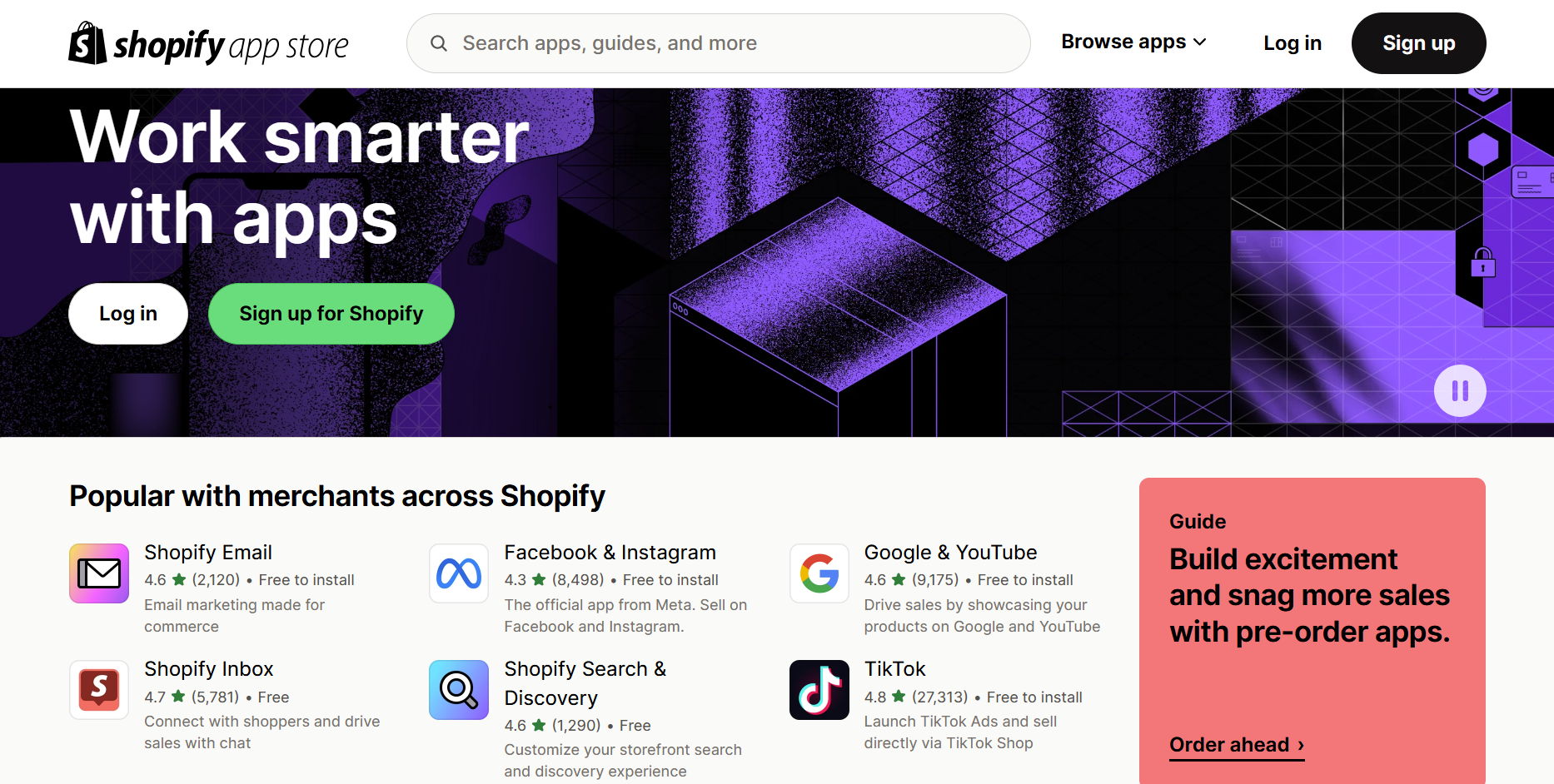 shopify app store