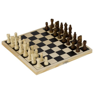 Jeu d’échecs pliable en bois ( NEUF )