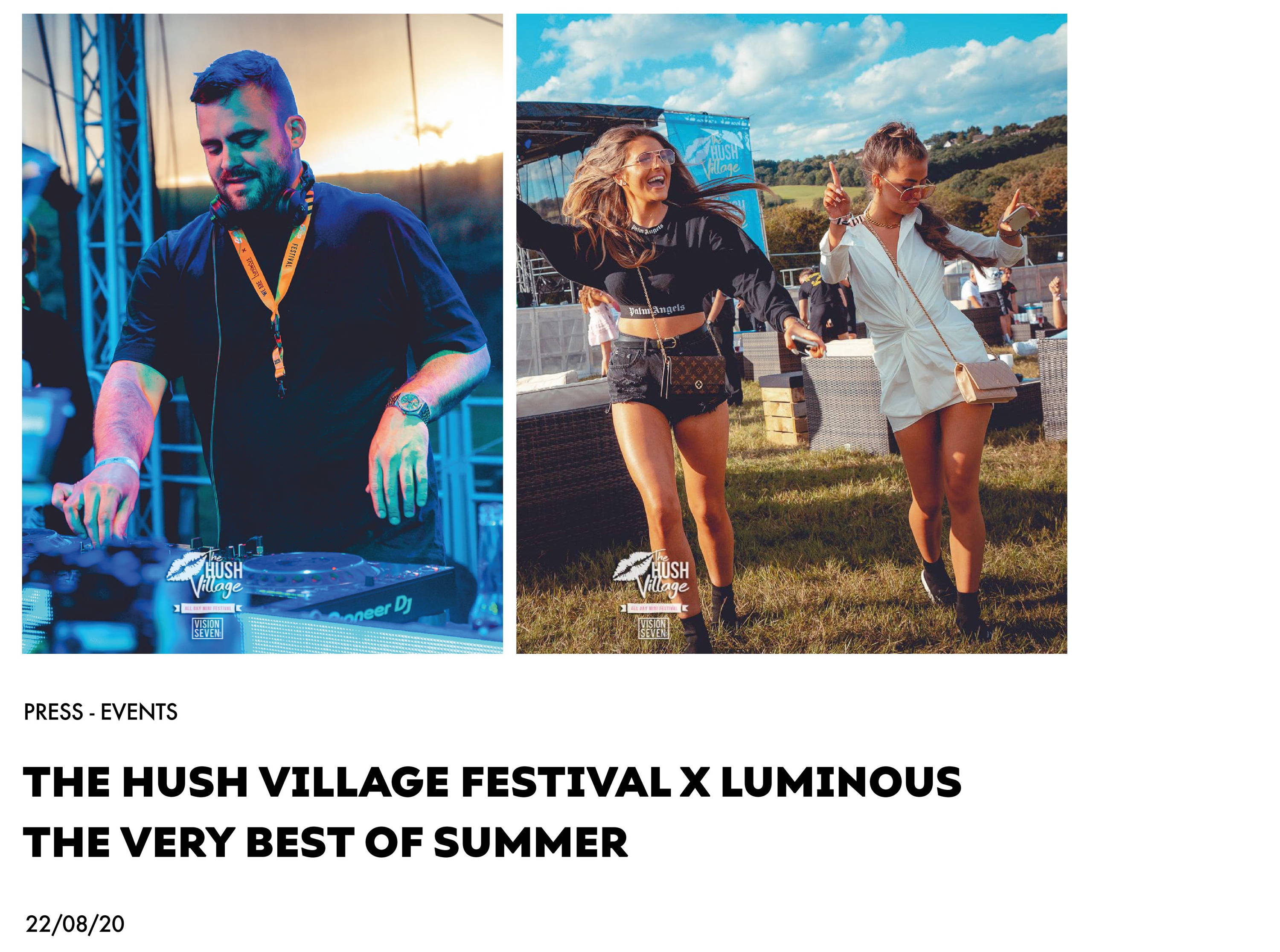 The Hush Village Festival x Luminous - The Very Best of Summer