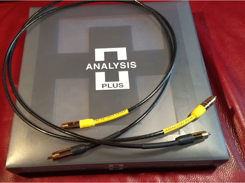 Analysis Plus Inc. Copper Oval Micro One Meter RCA