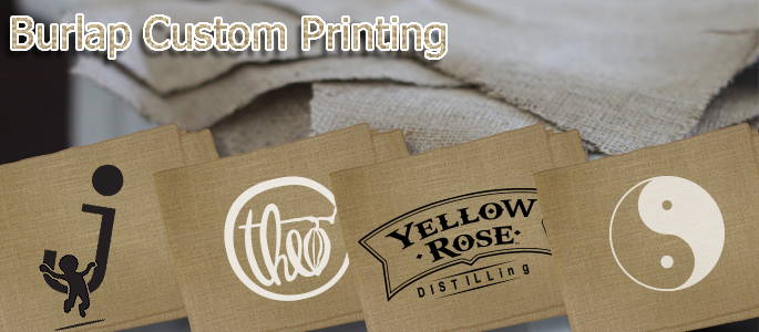 samples of burlap custom printing