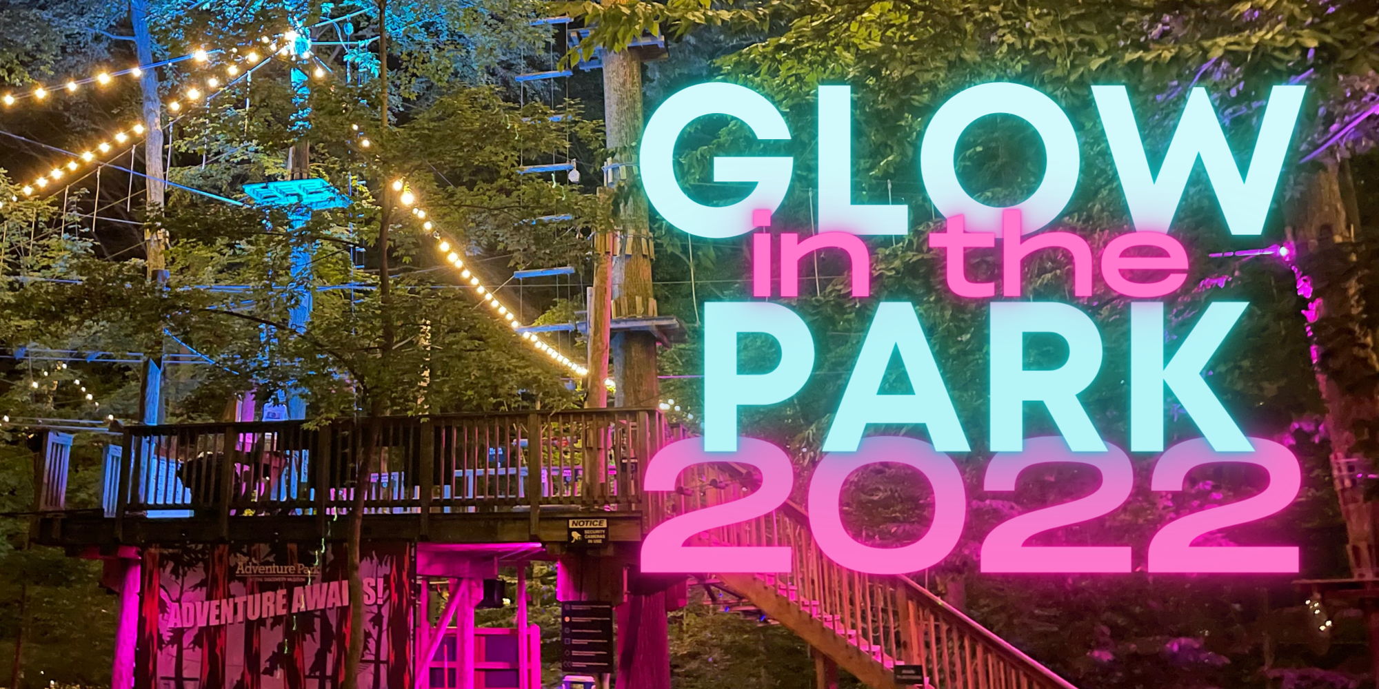Glow in the Park at The Adventure Park at the Discovery Museum promotional image