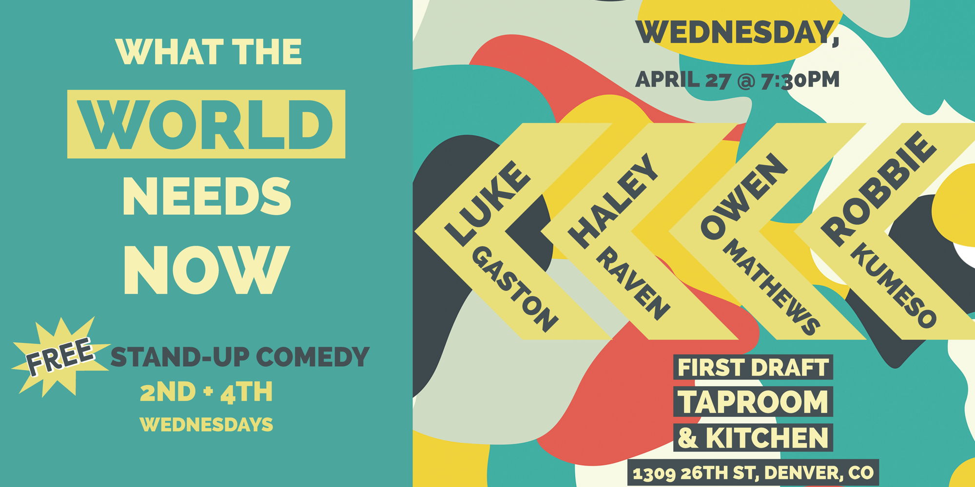 What The World Needs Now Comedy Night promotional image