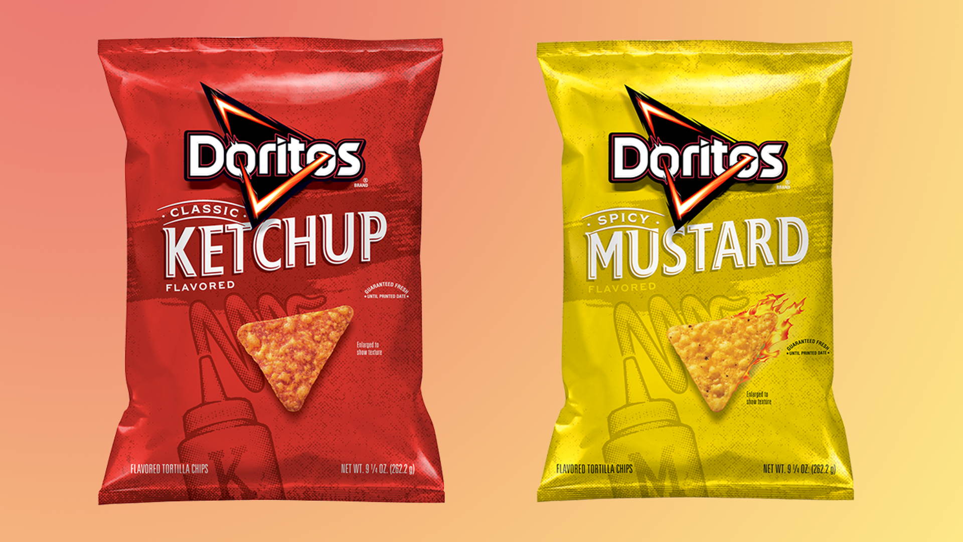 Featured image for Doritos Announces New Condiment-Inspired Flavors, Ketchup and Spicy Mustard