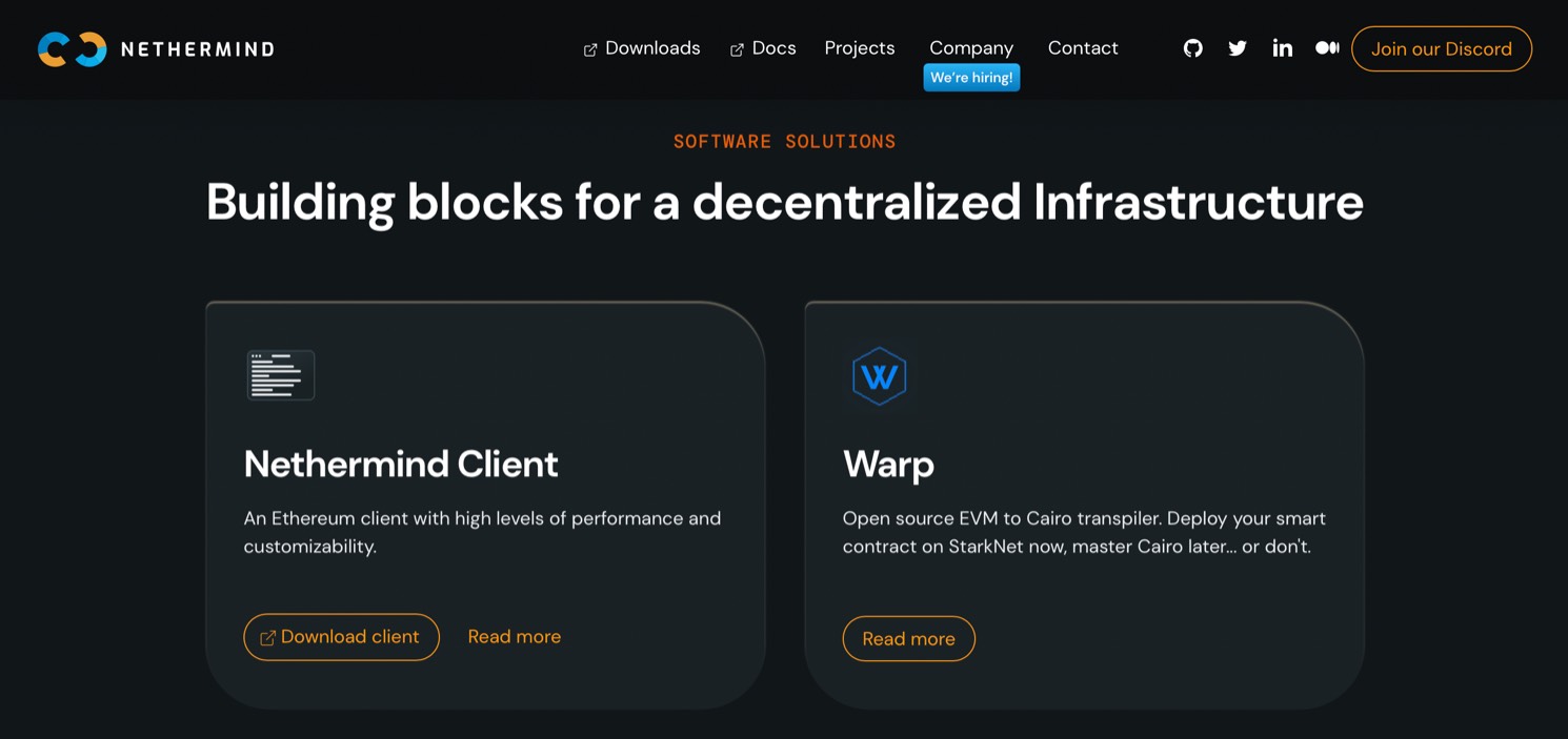 Nethermind product / service