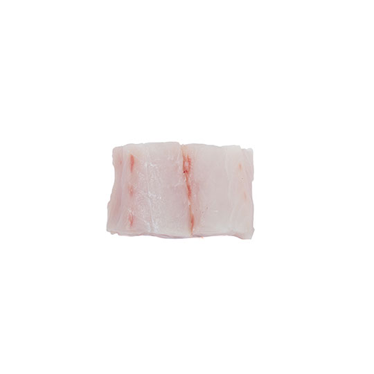 A raw piece of fish on a white background. Image of Fresh Seafood from Bear Flag Fish Co.