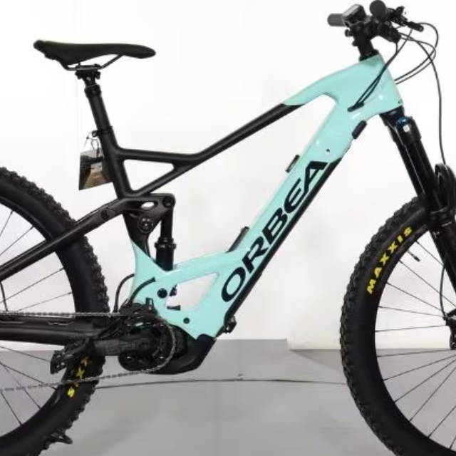 an orbea full suspension electric mountain bike
