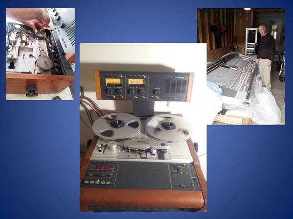 Studer Tape Deck -  Pictures show my tech Roger Ginsley working on my machine. DO NOT  own without a tech. Used to play 15 IPS tapes. 