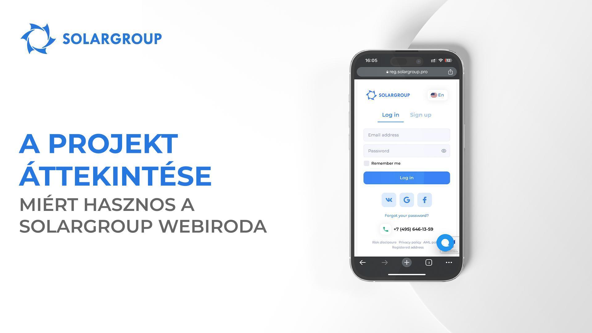 Projekt áttekintése: miért hasznos a SOLARGROUP webirodája