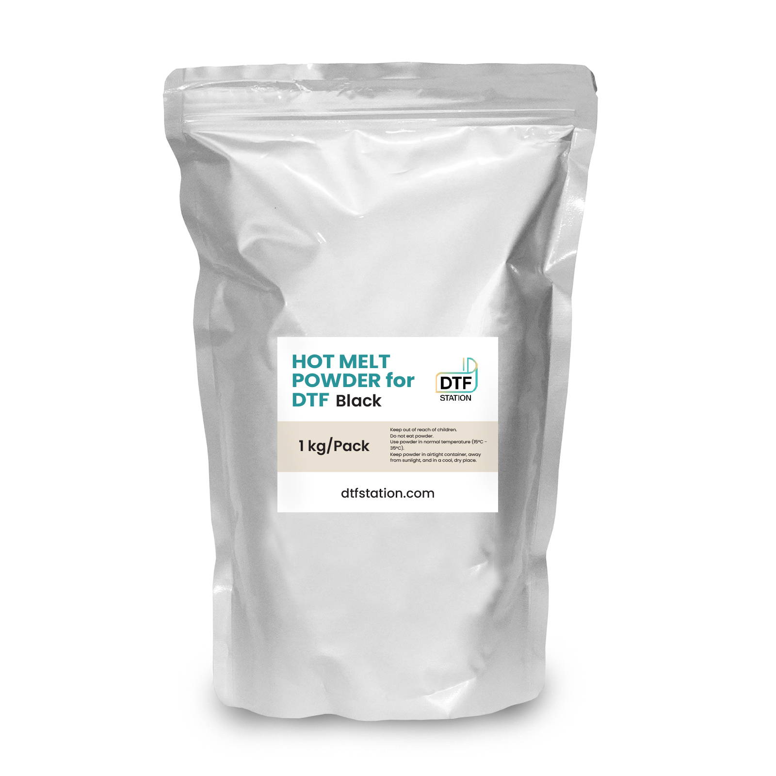 Formulated for use during DTG Transfer (DTF), DTF Station adhesive powder is a crucial part of any DTF printing pipeline. Cover your DTG Transfer media with this powder to allow for optimal press. Use for 100% cotton, polyester, nylon, and more!