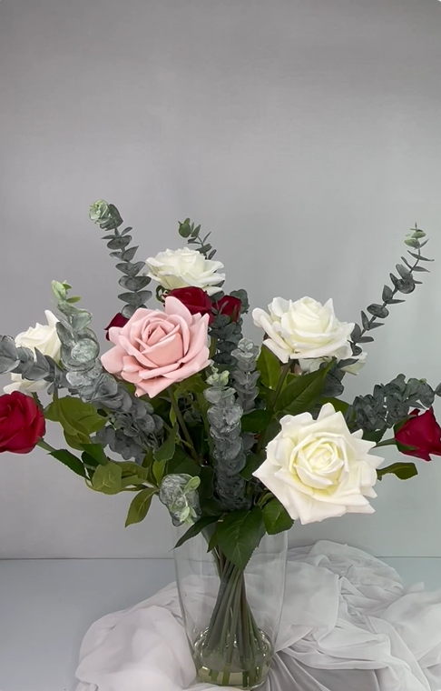 Real Touch Roses and Gum in Water - Realistic Artificial Flowers - Image 5