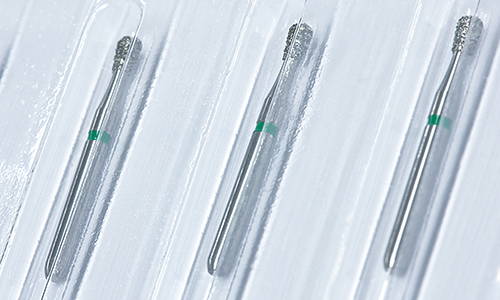 diamond burs colour-coded for clarity