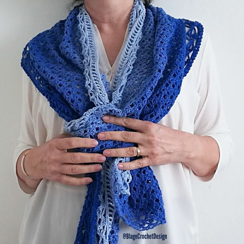 Romantische kanten sjaal "Le Dramont" stole