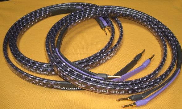 ANALYSIS PLUS SOLO CRYSTAL OVAL 8  SPEAKER CABLES *2.5 ...