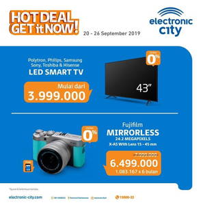 Electronic City: PROMO HOT DEAL periode 20-26 September 2019! sampai 09/26/2019