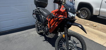 2022 KAWASAKI KLR650 ADVENTURE ABS motorcycle for rent near Austin, TX