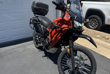 2022 KAWASAKI KLR650 ADVENTURE ABS motorcycle for rent near Austin, TX