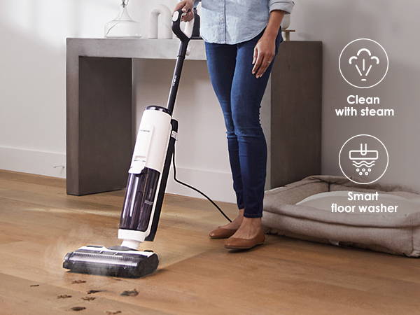 COMEX and ITSHOW - FLOOR ONE S5 STEAM Smart Floor Washer Wet Dry Vacuum  Cleaner With Steam Mop Wash Sanitize Tineco Floor One S5 Steam utilizes the  power of steam to clean