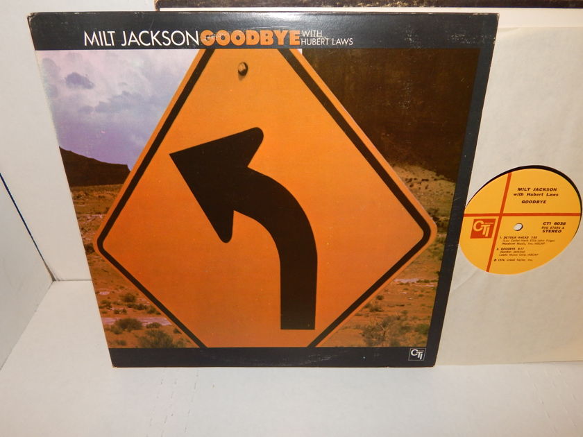 MILT JACKSON GOODBYE With Hubert Laws - Cobham Gadd Hancock  & Cedar Walton CTI Jazz LP