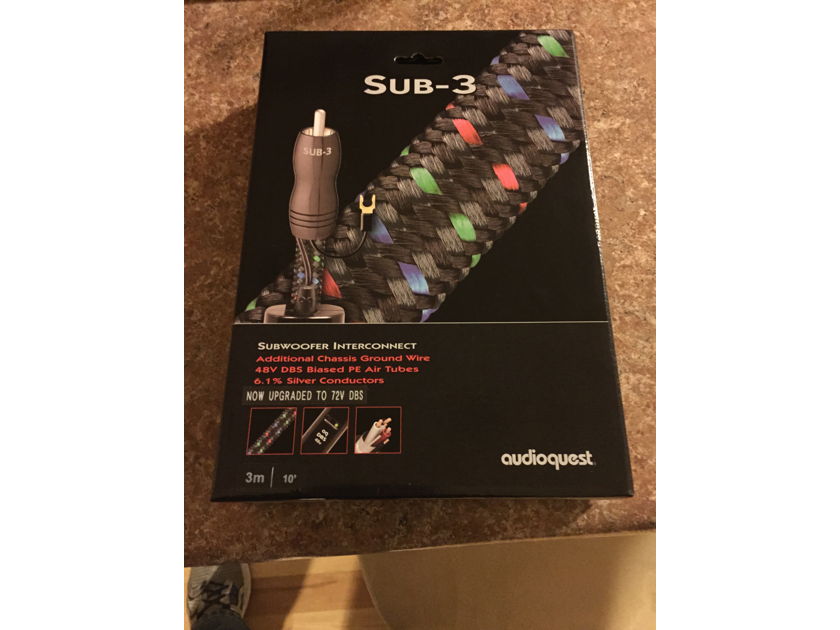 Audioquest  SUB - 3 3M (10')(Complete with Retail Packaging)