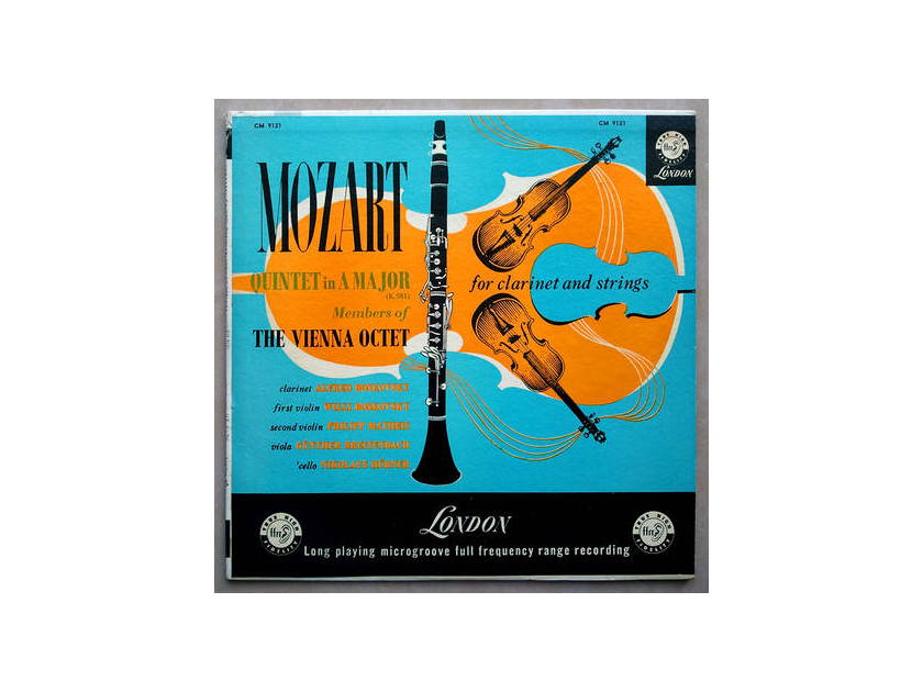 London ffrr/The Vienna Octet/Mozart - Quintet in A Major for clarinet and strings (K.581) / VG+
