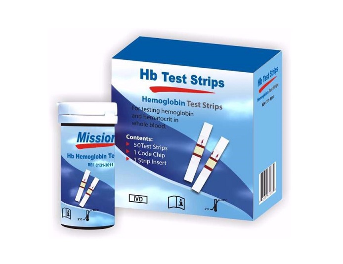 Hb Hemoglobin Test Strips 50 Strips