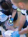 EOlife clinical device being used by EMT in a pre-clinical environment.